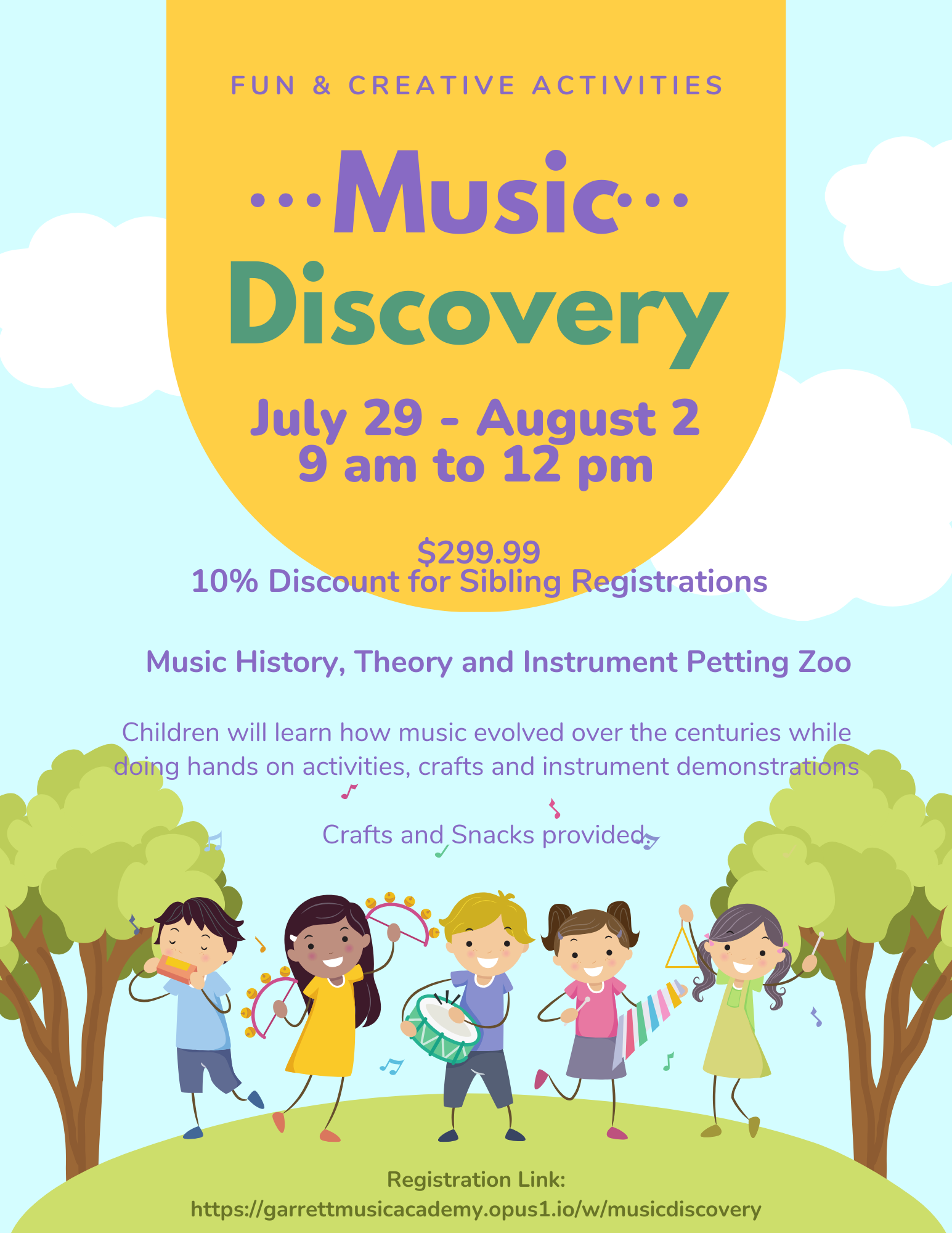 Music Discovery summer camp