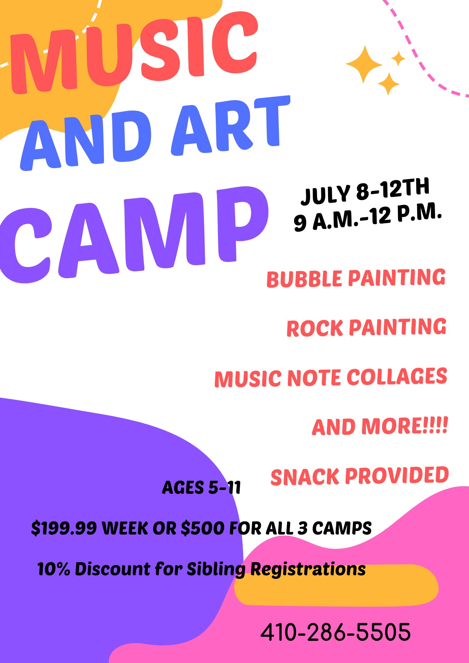 Music and Art Summer Camp